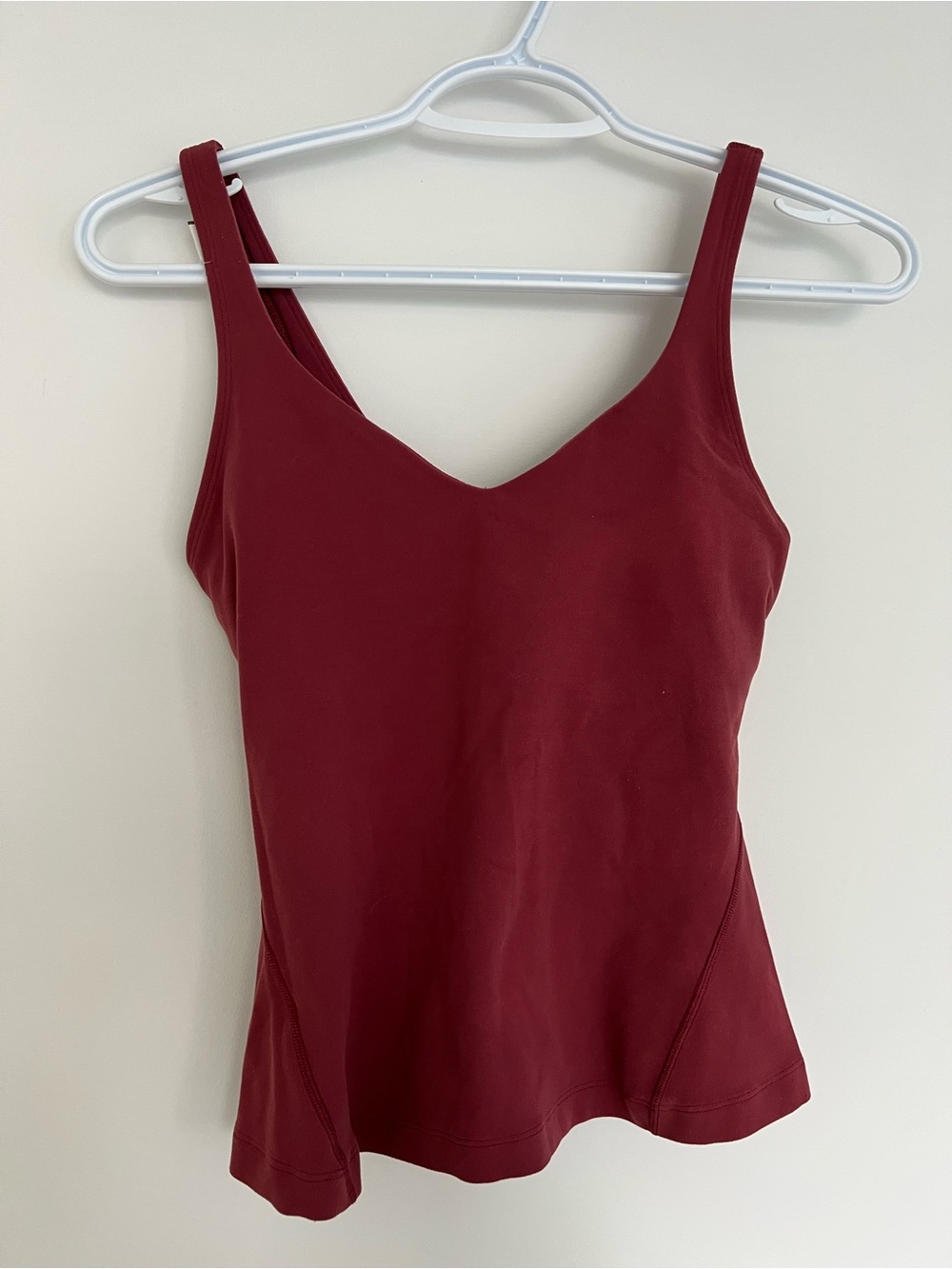 Women’s V-Neck Tank Top in Deep Wine